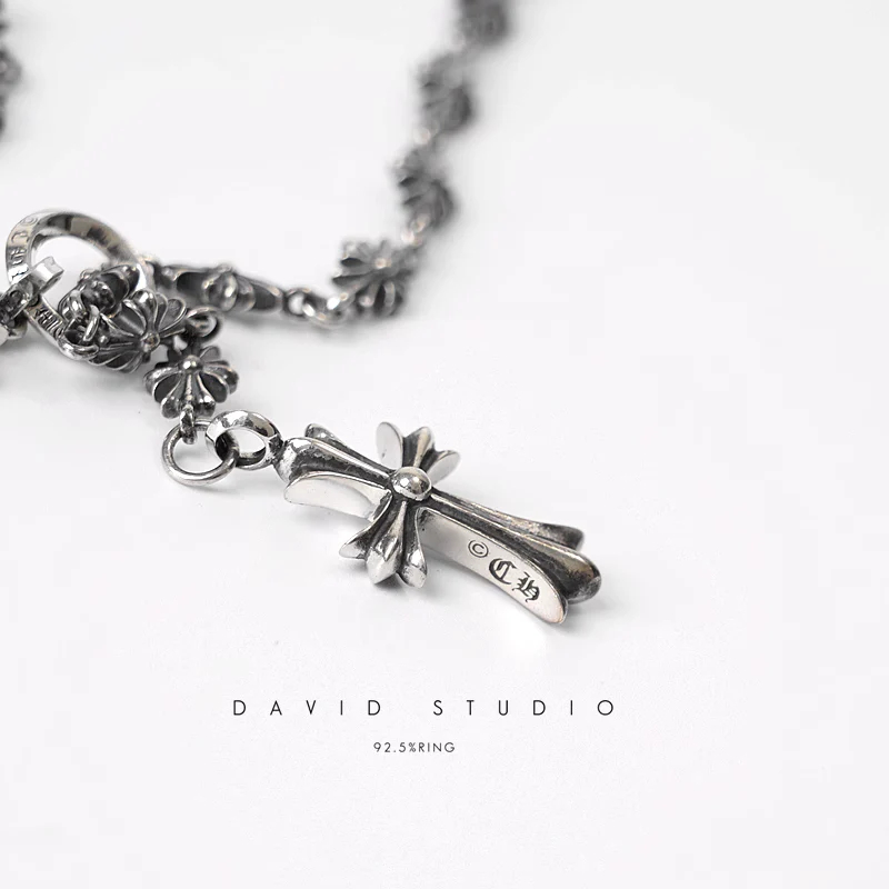 Chrome Hearts Cross Ring - Gothic 925 Sterling Silver Jewelry | David Studio