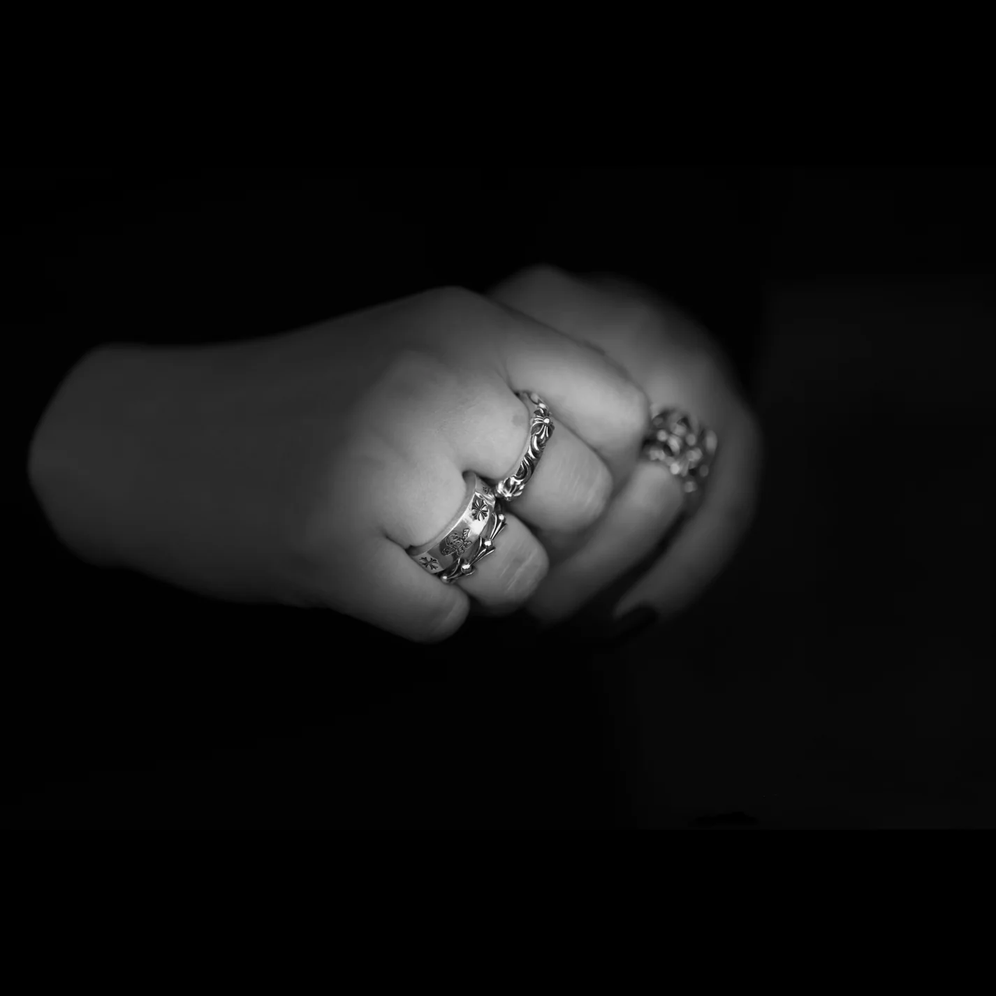 Chrome Hearts Cross Ring - Gothic 925 Sterling Silver Jewelry | David Studio