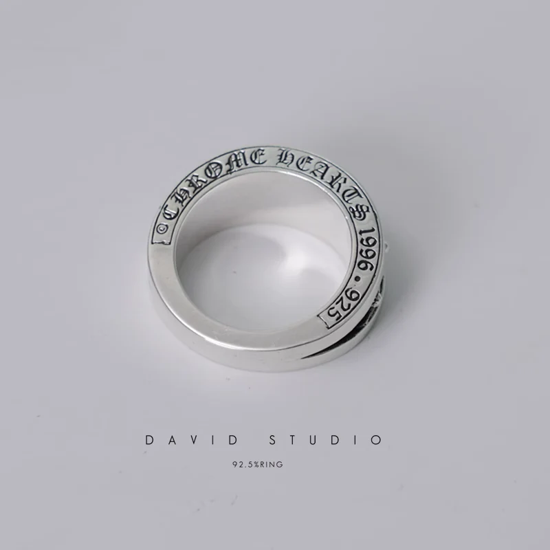 Chrome Hearts Cross Ring - Gothic 925 Sterling Silver Jewelry | David Studio