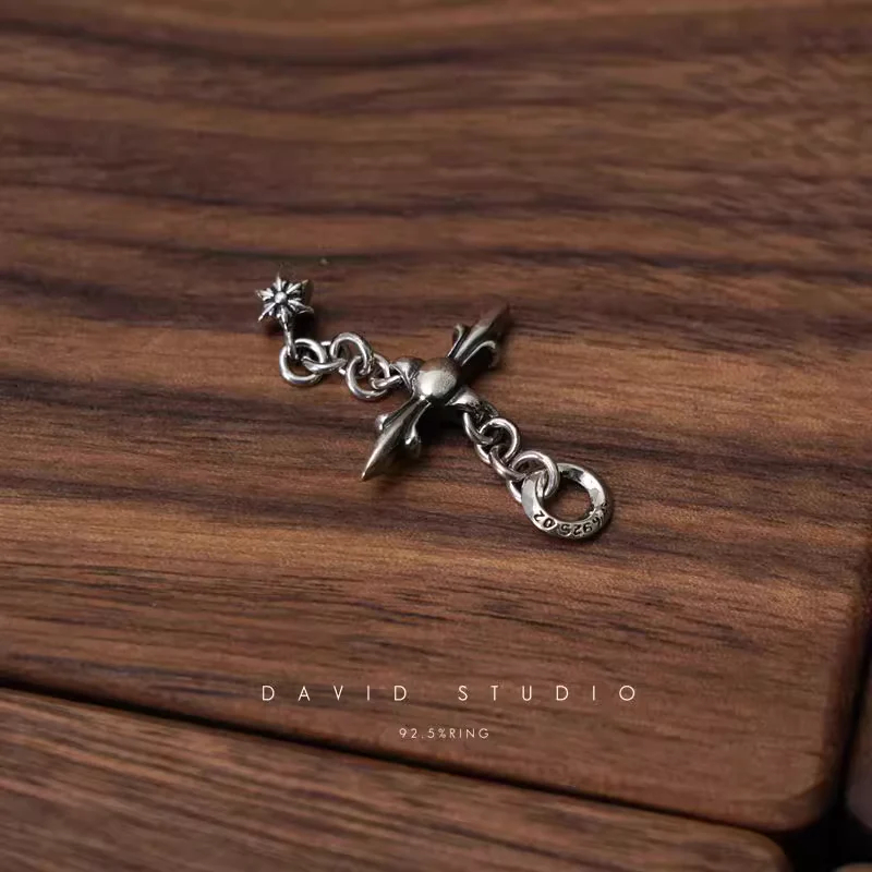 Chrome Hearts Cross Ring - Gothic 925 Sterling Silver Jewelry | David Studio