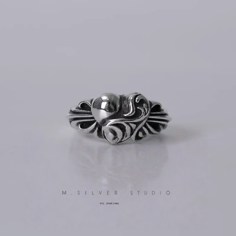 Chrome Hearts Cross Ring - Gothic 925 Sterling Silver Jewelry | David Studio