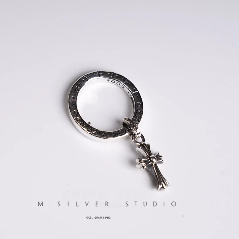 Chrome Hearts Cross Ring - Gothic 925 Sterling Silver Jewelry | David Studio