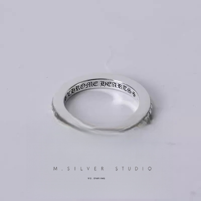 Chrome Hearts Cross Ring - Gothic 925 Sterling Silver Jewelry | David Studio