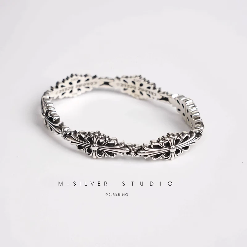 Chrome Hearts Cross Ring - Gothic 925 Sterling Silver Jewelry | David Studio