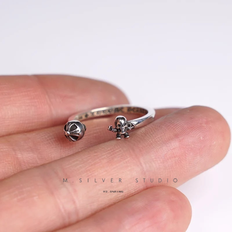 Chrome Hearts Cross Ring - Gothic 925 Sterling Silver Jewelry | David Studio