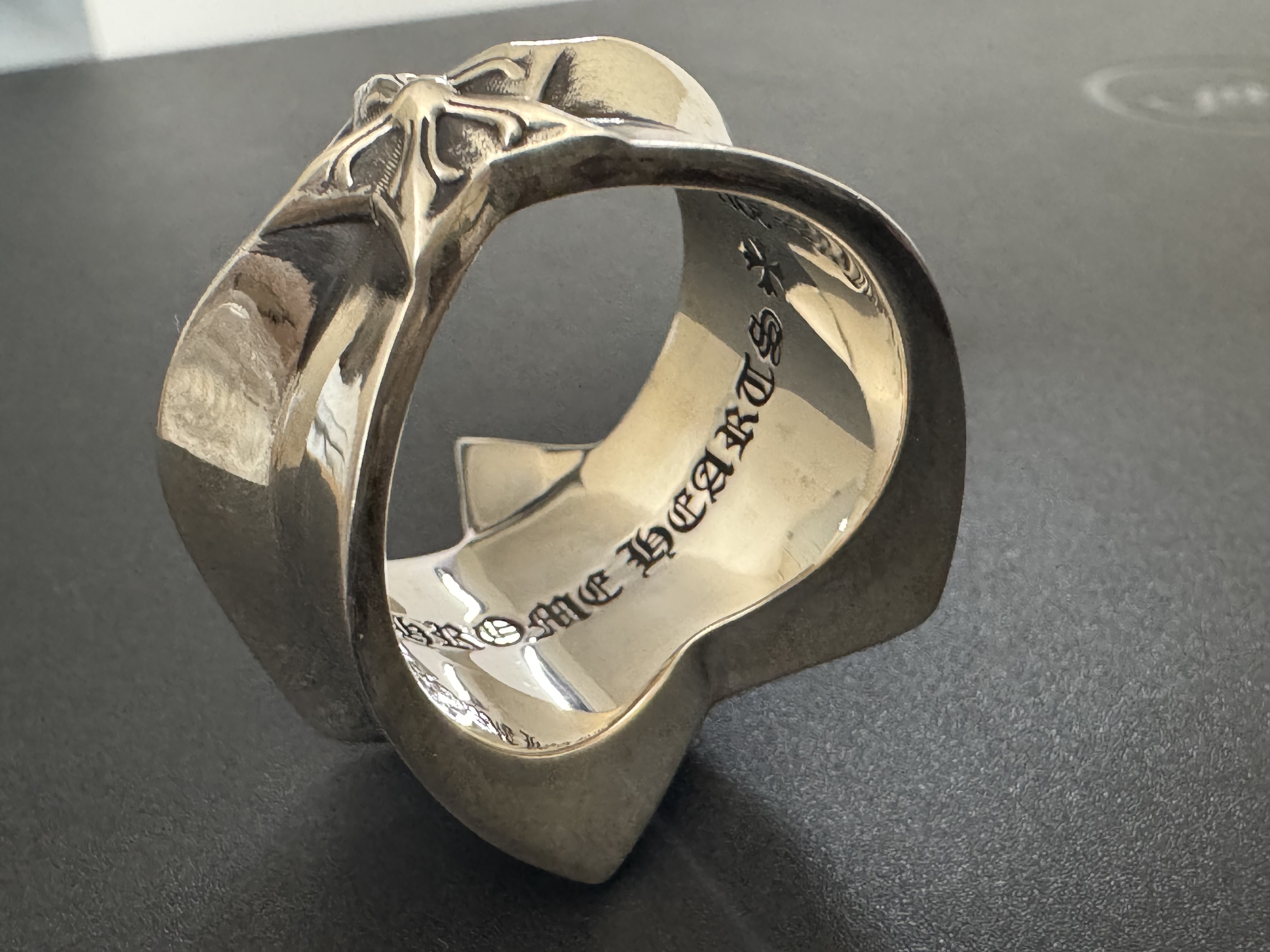 Chrome Hearts Cross Ring - Gothic 925 Sterling Silver Jewelry | David Studio