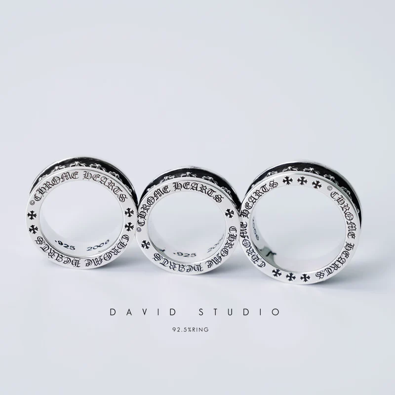 Chrome Hearts Cross Ring - Gothic 925 Sterling Silver Jewelry | David Studio