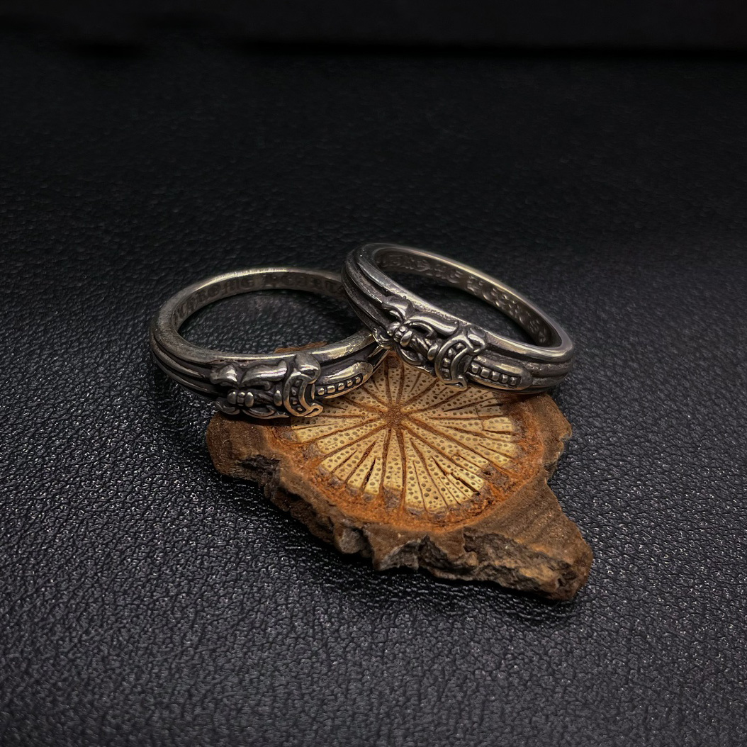 Chrome Hearts Cross Ring - Gothic 925 Sterling Silver Jewelry | David Studio