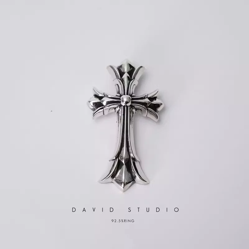 Chrome Hearts Cross Ring - Gothic 925 Sterling Silver Jewelry | David Studio