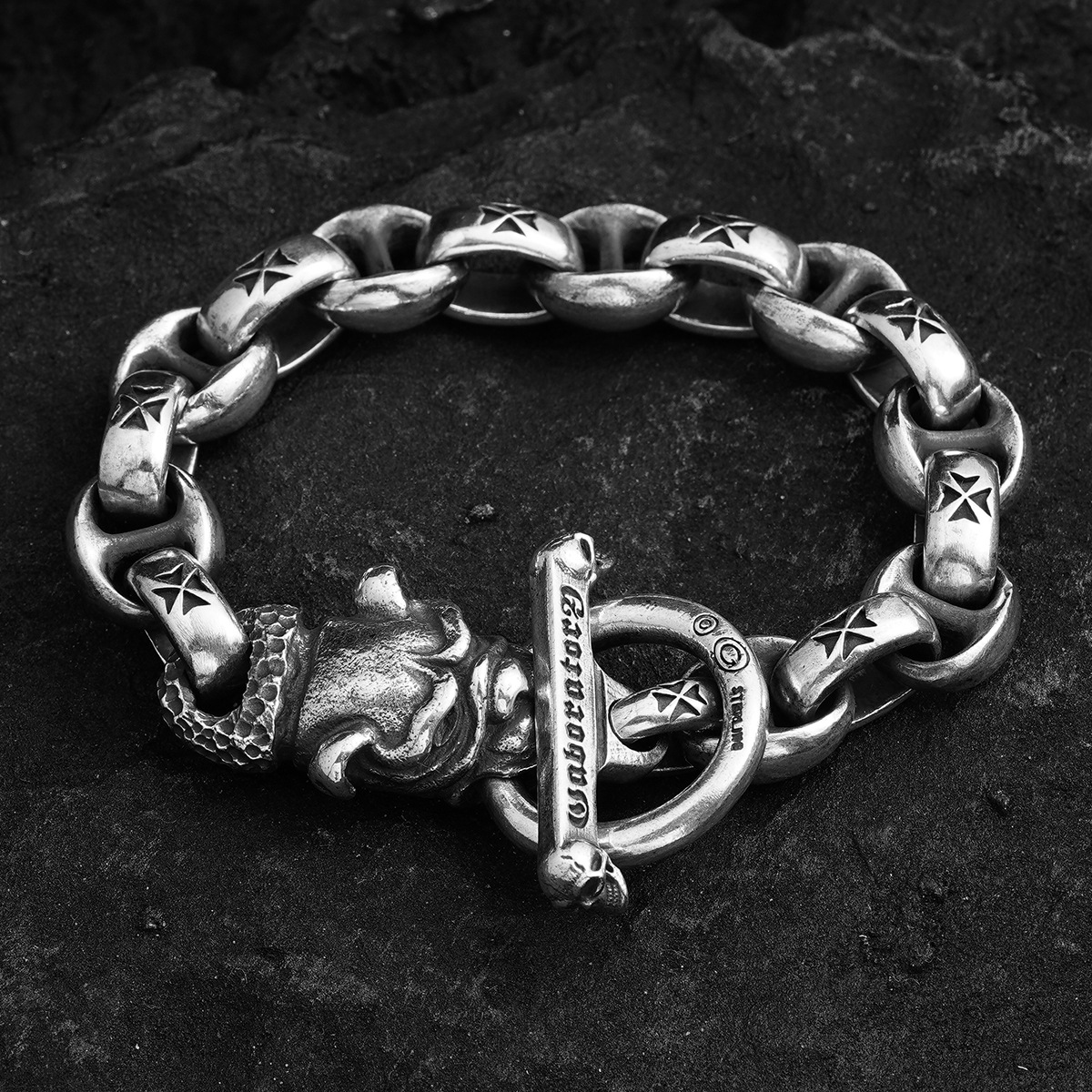 Chrome Hearts Cross Ring - Gothic 925 Sterling Silver Jewelry | David Studio