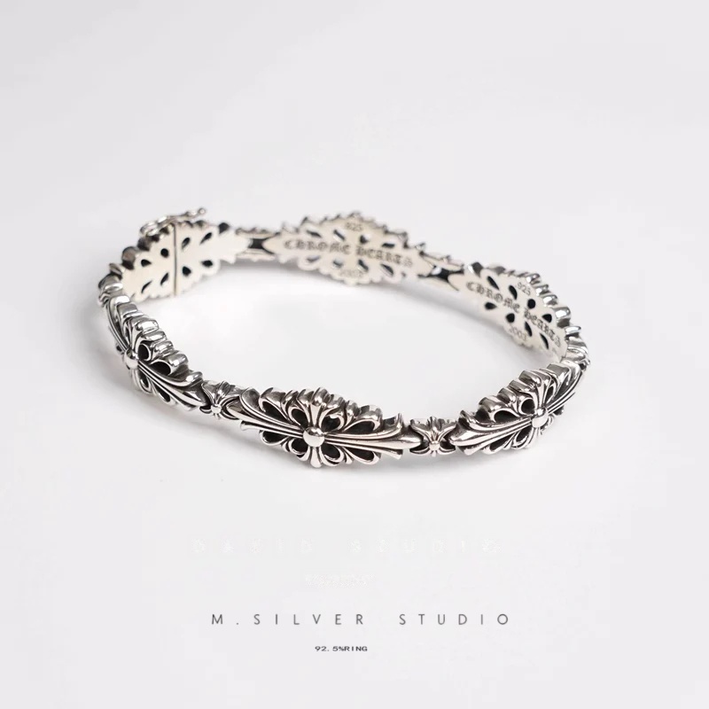 Chrome Hearts Cross Ring - Gothic 925 Sterling Silver Jewelry | David Studio