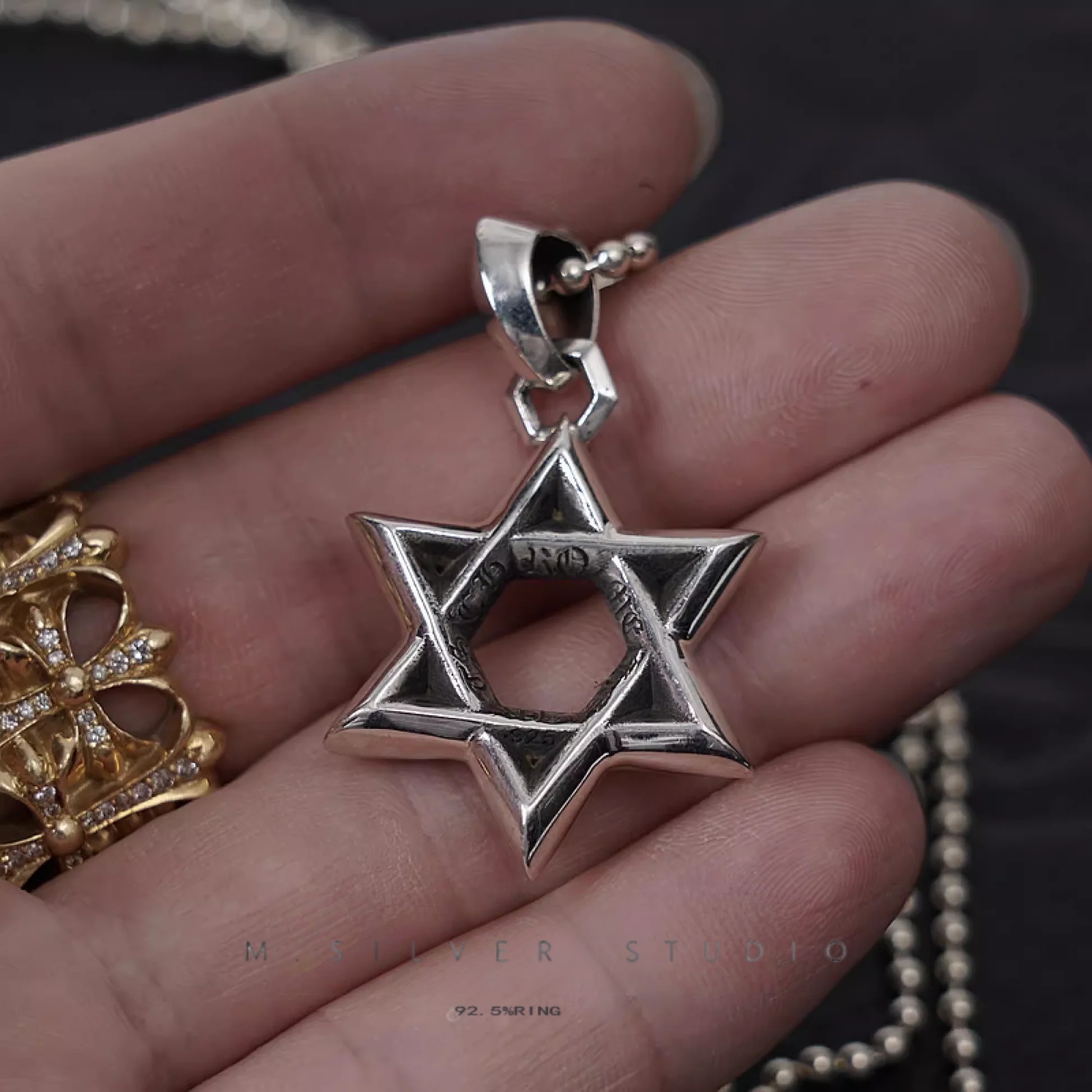 Chrome Hearts Cross Ring - Gothic 925 Sterling Silver Jewelry | David Studio