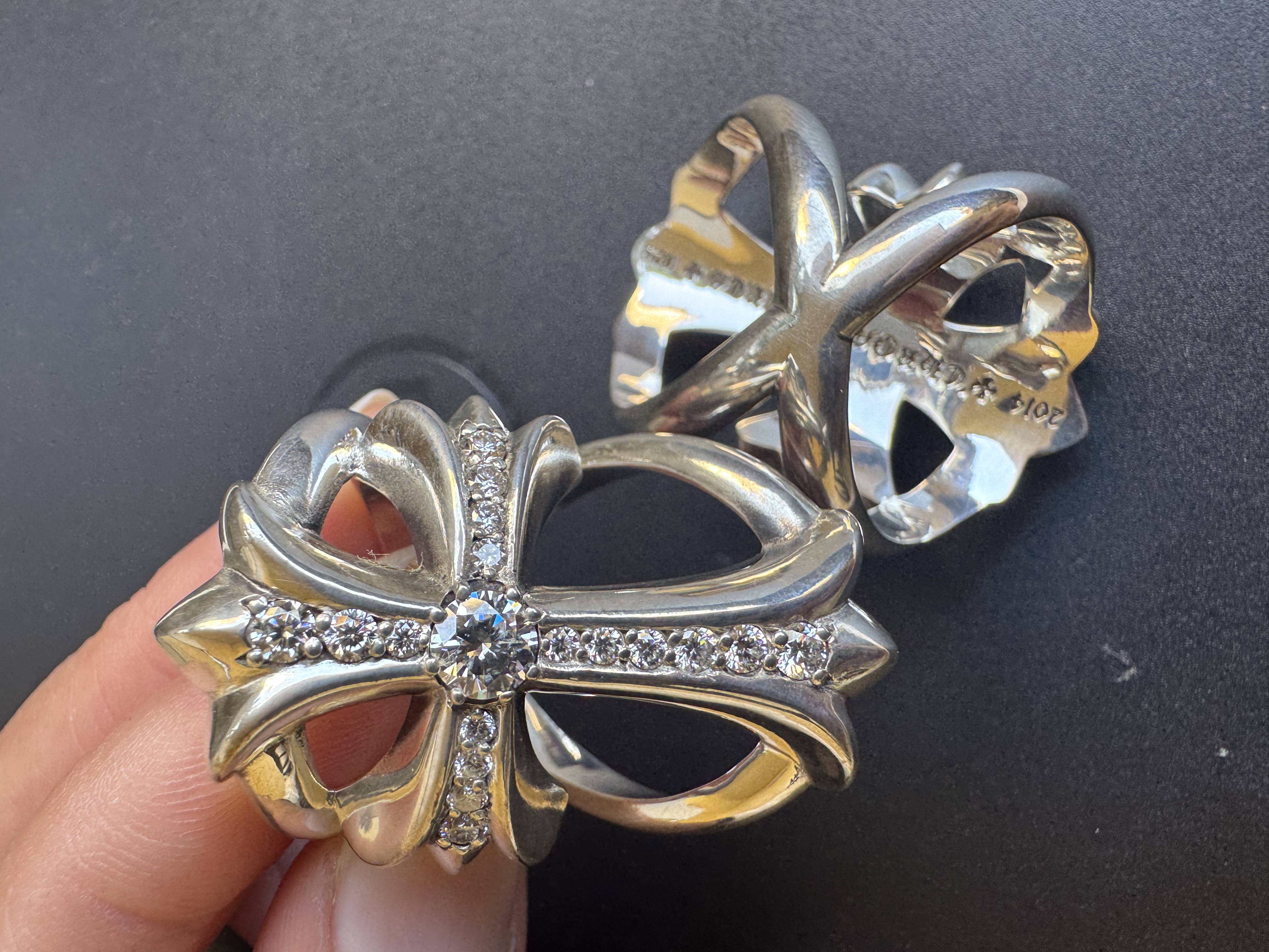 Chrome Hearts Cross Ring - Gothic 925 Sterling Silver Jewelry | David Studio