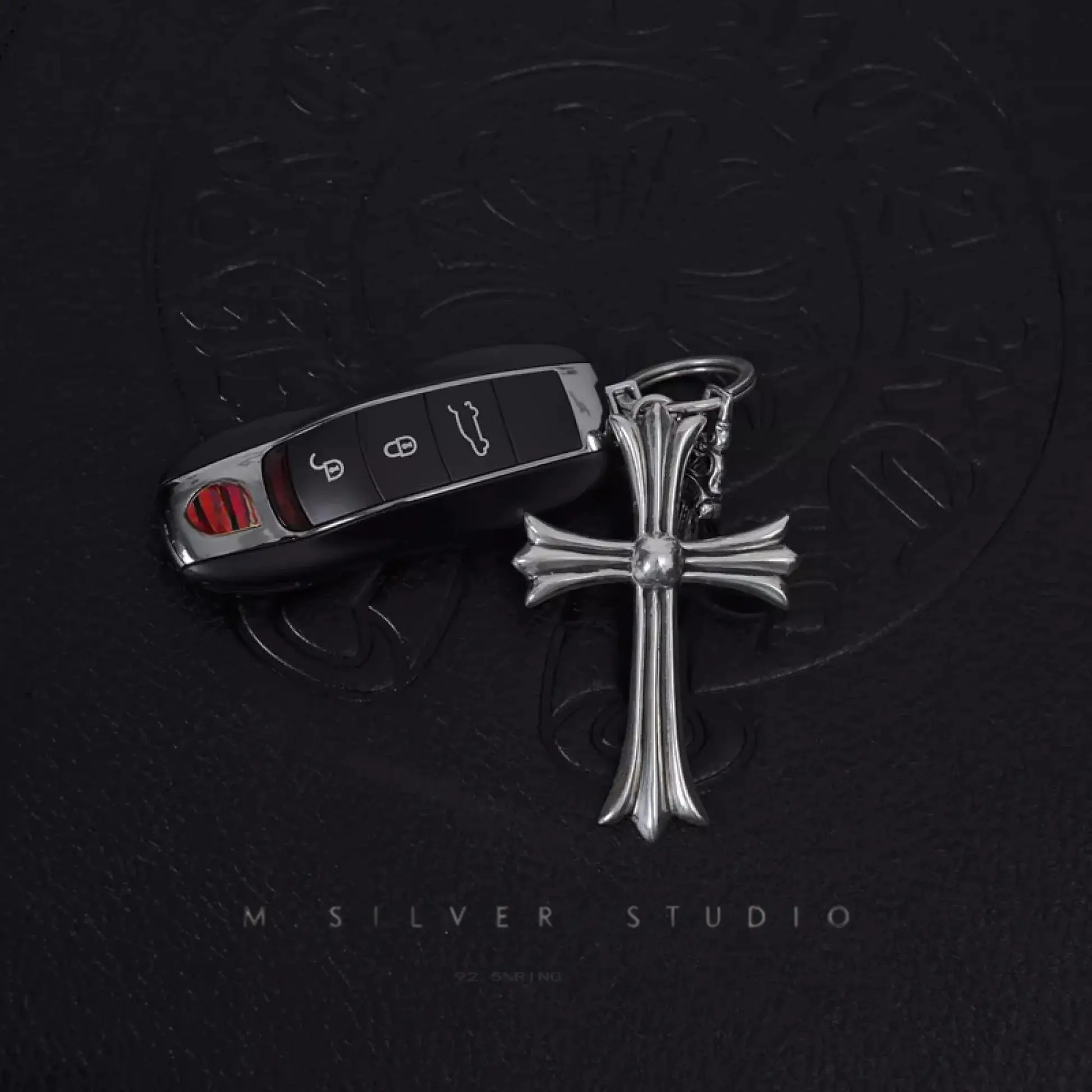 Chrome Hearts Cross Ring - Gothic 925 Sterling Silver Jewelry | David Studio