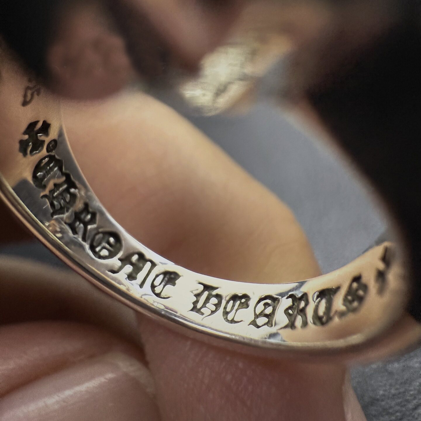 Chrome Hearts Cross Ring - Gothic 925 Sterling Silver Jewelry | David Studio