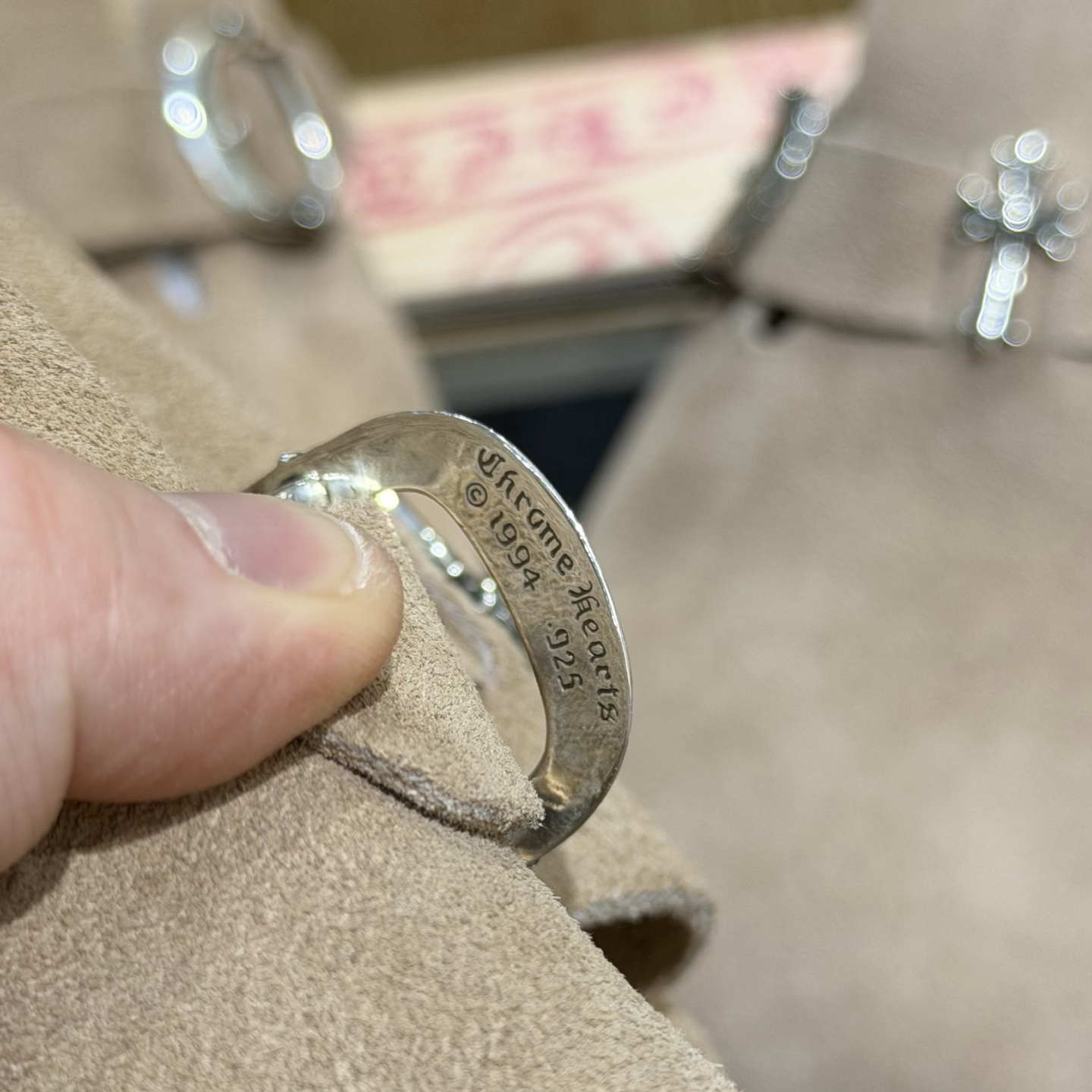 Chrome Hearts Cross Ring - Gothic 925 Sterling Silver Jewelry | David Studio