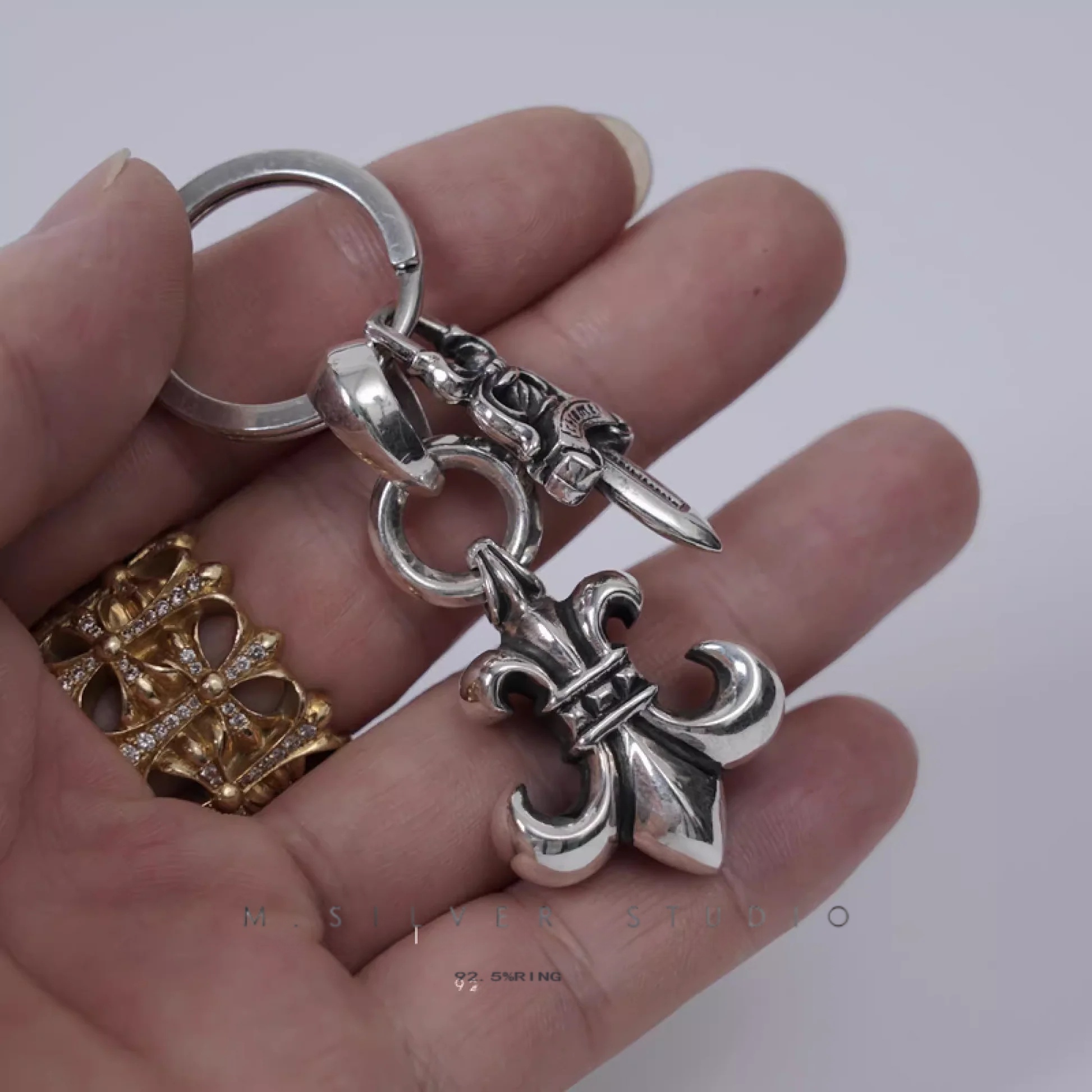 Chrome Hearts Cross Ring - Gothic 925 Sterling Silver Jewelry | David Studio