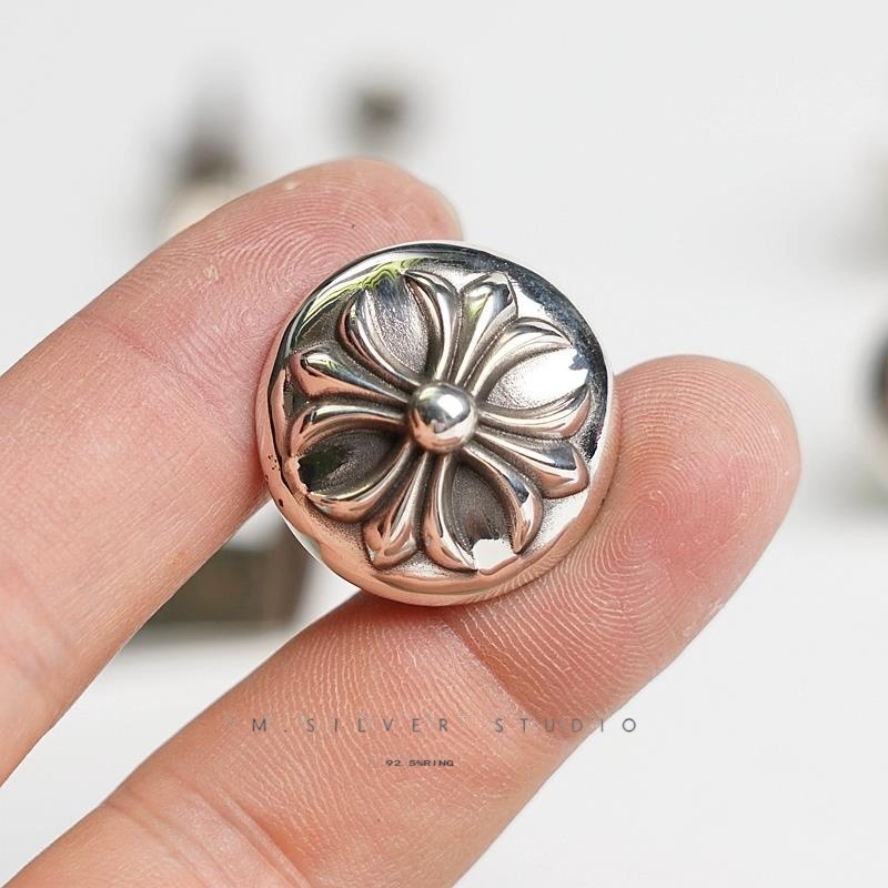 Chrome Hearts Cross Ring - Gothic 925 Sterling Silver Jewelry | David Studio