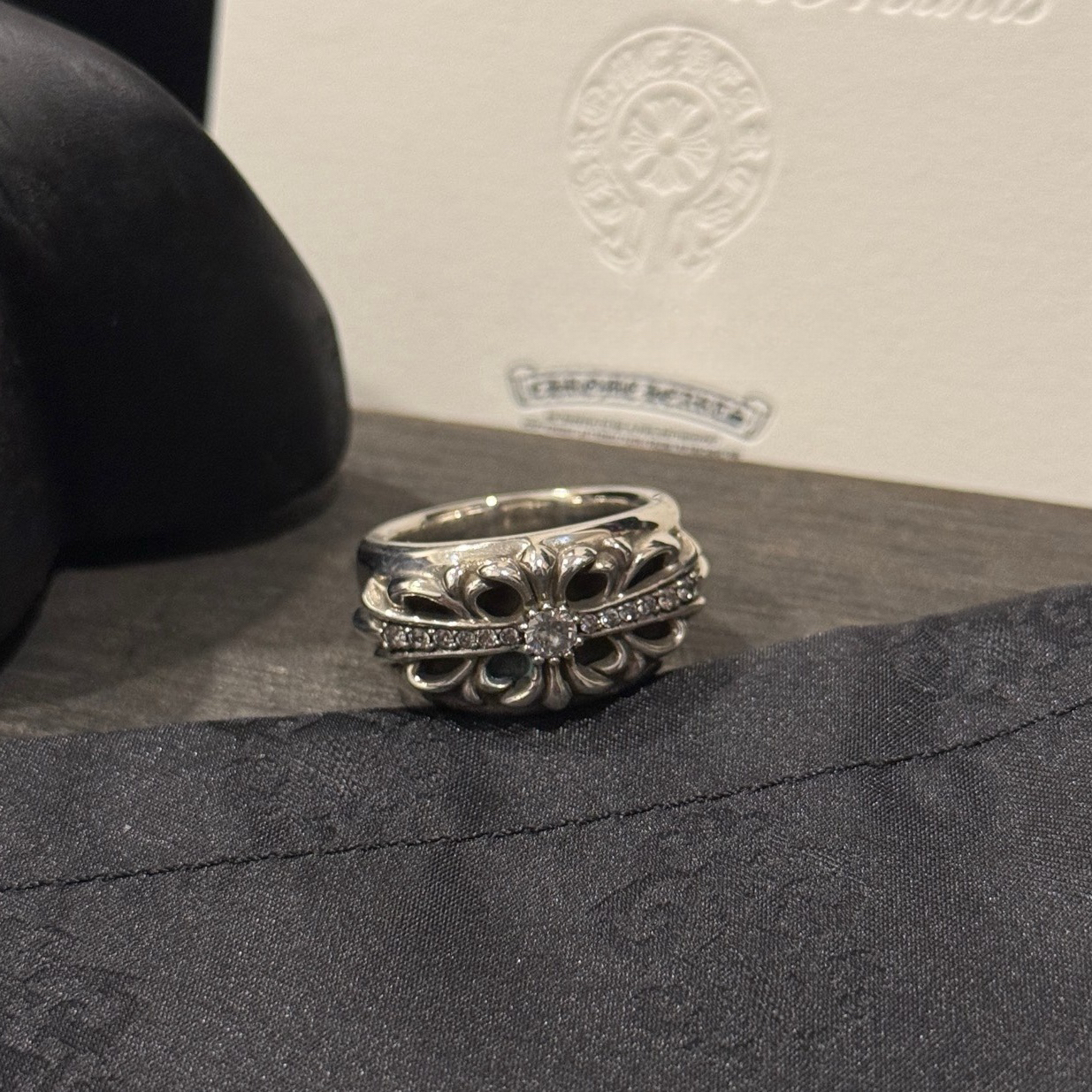 Chrome Hearts Cross Ring - Gothic 925 Sterling Silver Jewelry | David Studio