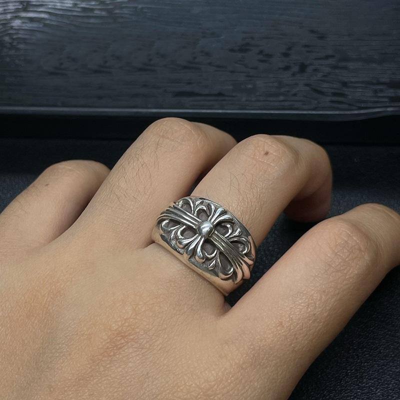 Chrome Hearts Cross Ring - Gothic 925 Sterling Silver Jewelry | David Studio