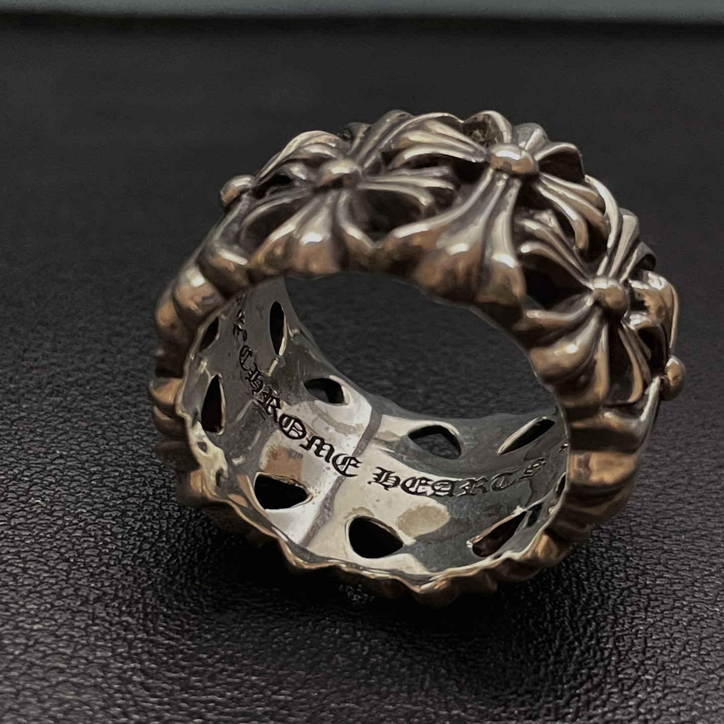 Chrome Hearts Cross Ring - Gothic 925 Sterling Silver Jewelry | David Studio