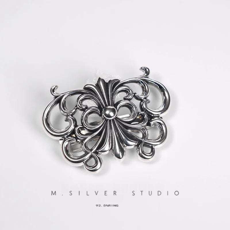 Chrome Hearts Cross Ring - Gothic 925 Sterling Silver Jewelry | David Studio