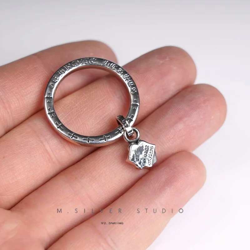 Chrome Hearts Cross Ring - Gothic 925 Sterling Silver Jewelry | David Studio