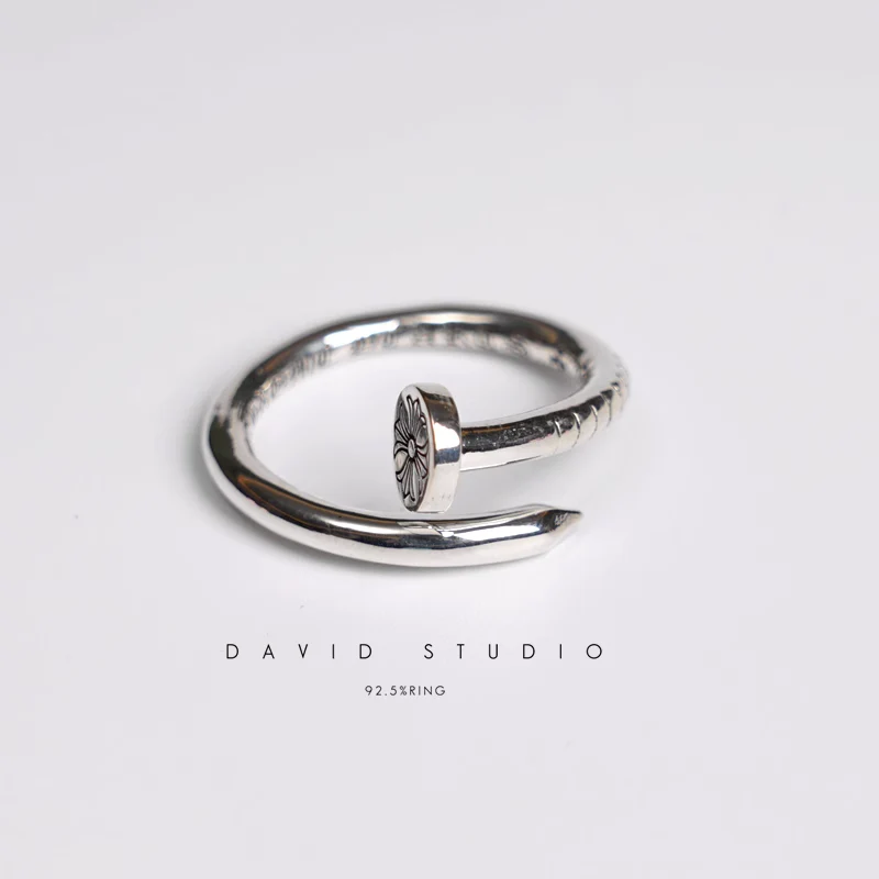 Chrome Hearts Cross Ring - Gothic 925 Sterling Silver Jewelry | David Studio
