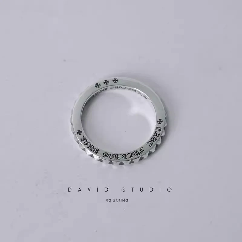 Chrome Hearts Cross Ring - Gothic 925 Sterling Silver Jewelry | David Studio