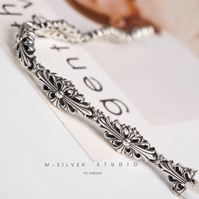 Chrome Hearts Cross Ring - Gothic 925 Sterling Silver Jewelry | David Studio