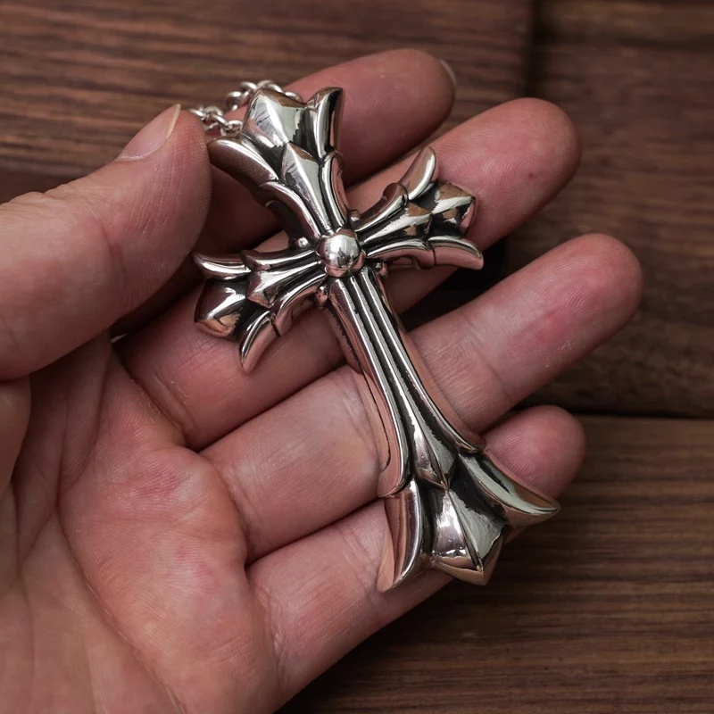 Chrome Hearts Cross Ring - Gothic 925 Sterling Silver Jewelry | David Studio