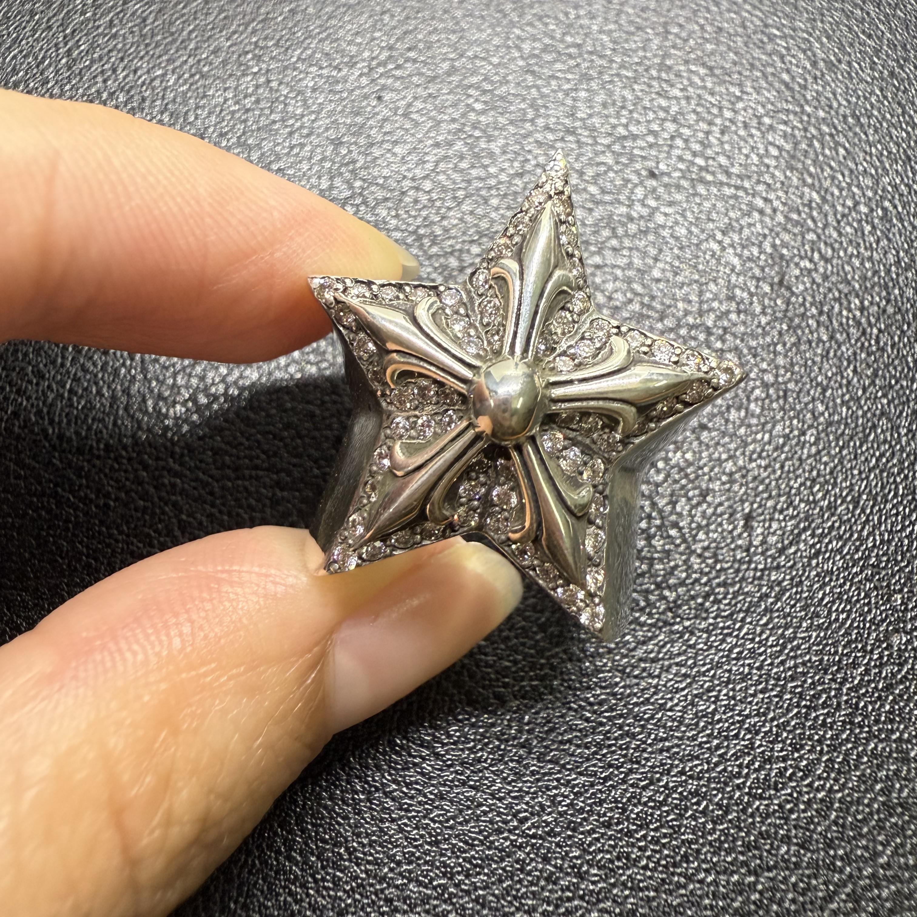 Chrome Hearts Cross Ring - Gothic 925 Sterling Silver Jewelry | David Studio