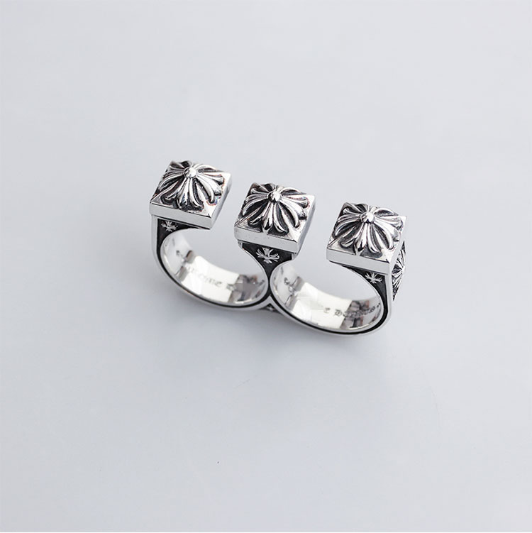 Chrome Hearts Cross Ring - Gothic 925 Sterling Silver Jewelry | David Studio