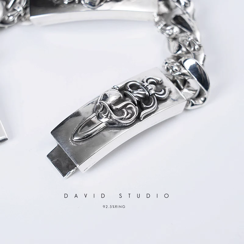 Chrome Hearts Cross Ring - Gothic 925 Sterling Silver Jewelry | David Studio
