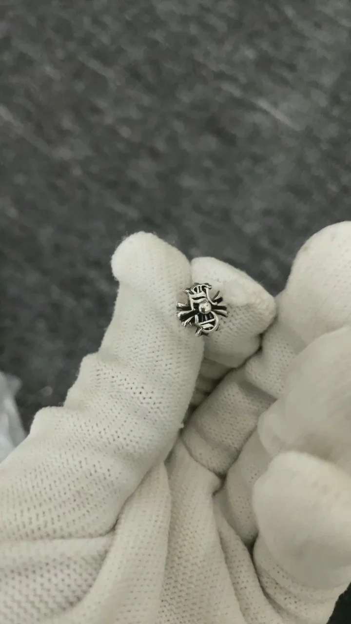 Chrome Hearts Cross Ring - Gothic 925 Sterling Silver Jewelry | David Studio