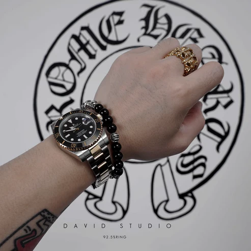 Chrome Hearts Cross Ring - Gothic 925 Sterling Silver Jewelry | David Studio