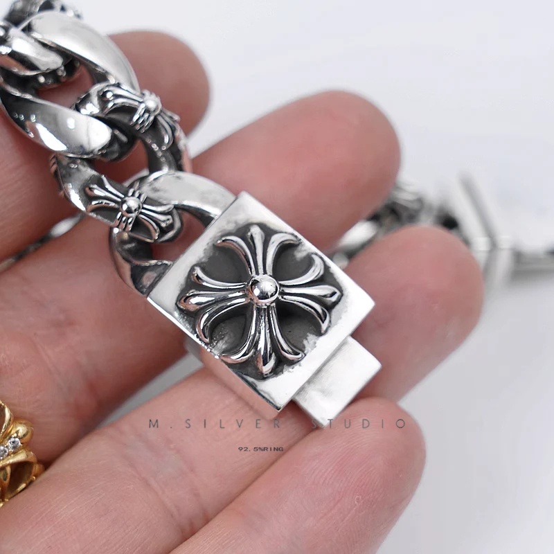 Chrome Hearts Cross Ring - Gothic 925 Sterling Silver Jewelry | David Studio