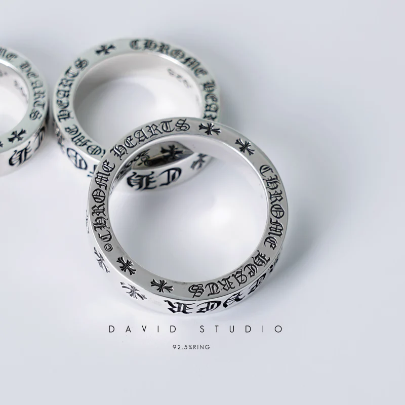 Chrome Hearts Cross Ring - Gothic 925 Sterling Silver Jewelry | David Studio