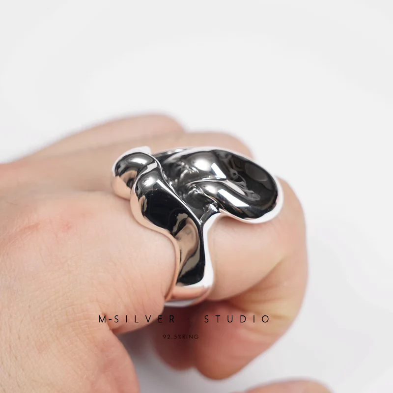 Chrome Hearts Cross Ring - Gothic 925 Sterling Silver Jewelry | David Studio