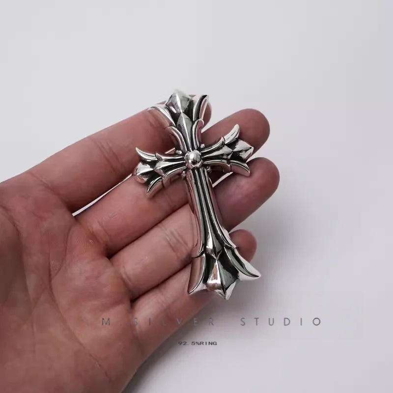 Chrome Hearts Cross Ring - Gothic 925 Sterling Silver Jewelry | David Studio
