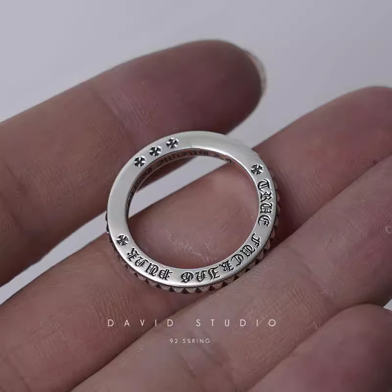 Chrome Hearts Cross Ring - Gothic 925 Sterling Silver Jewelry | David Studio