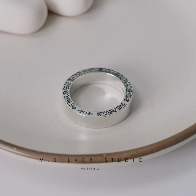 Chrome Hearts Cross Ring - Gothic 925 Sterling Silver Jewelry | David Studio