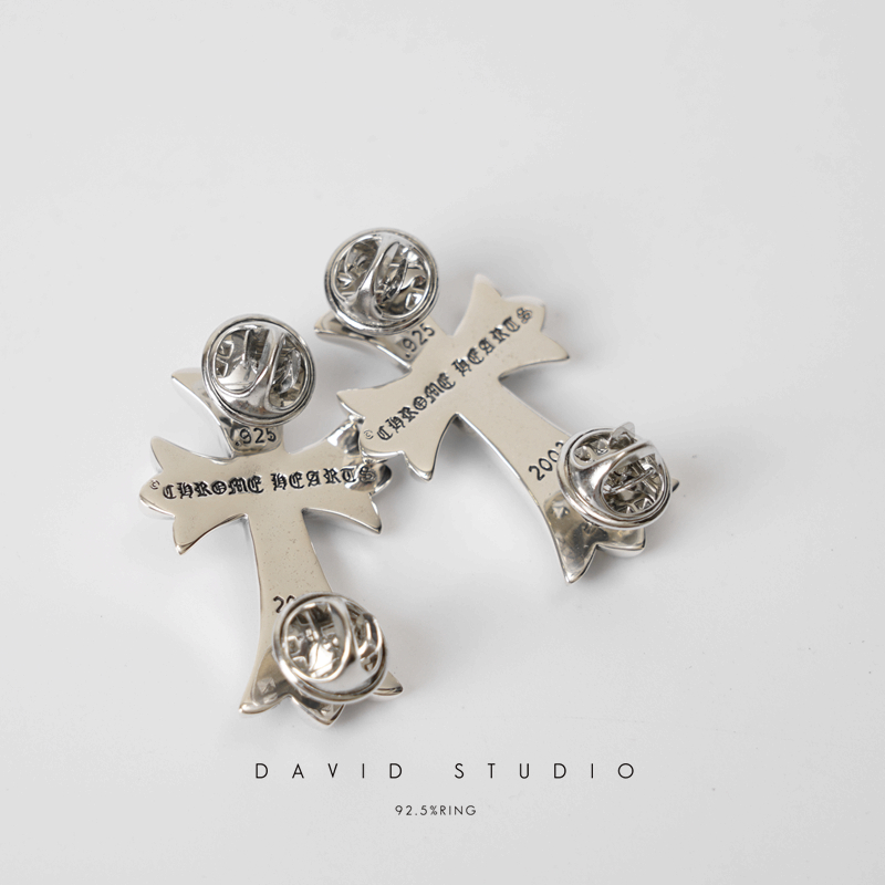 Chrome Hearts Cross Ring - Gothic 925 Sterling Silver Jewelry | David Studio