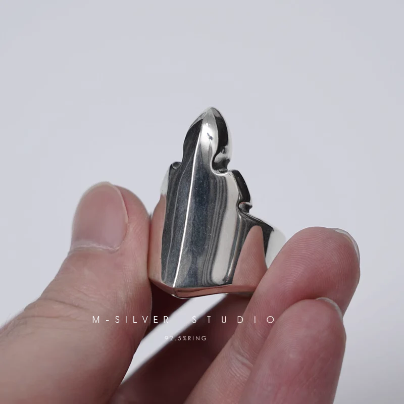 Chrome Hearts Cross Ring - Gothic 925 Sterling Silver Jewelry | David Studio