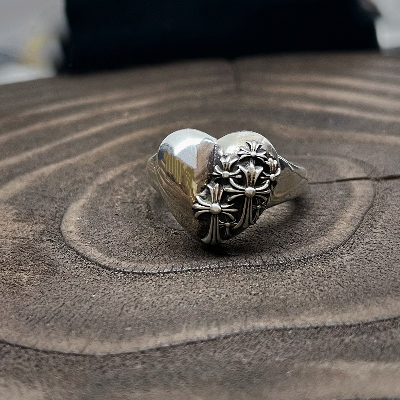 Chrome Hearts Cross Ring - Gothic 925 Sterling Silver Jewelry | David Studio