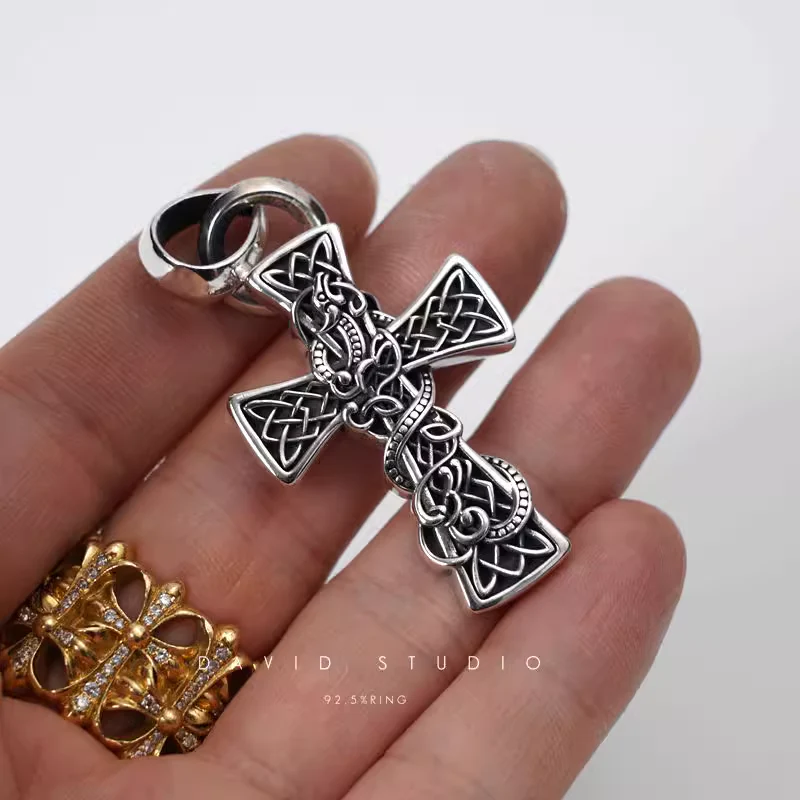 Chrome Hearts Cross Ring - Gothic 925 Sterling Silver Jewelry | David Studio