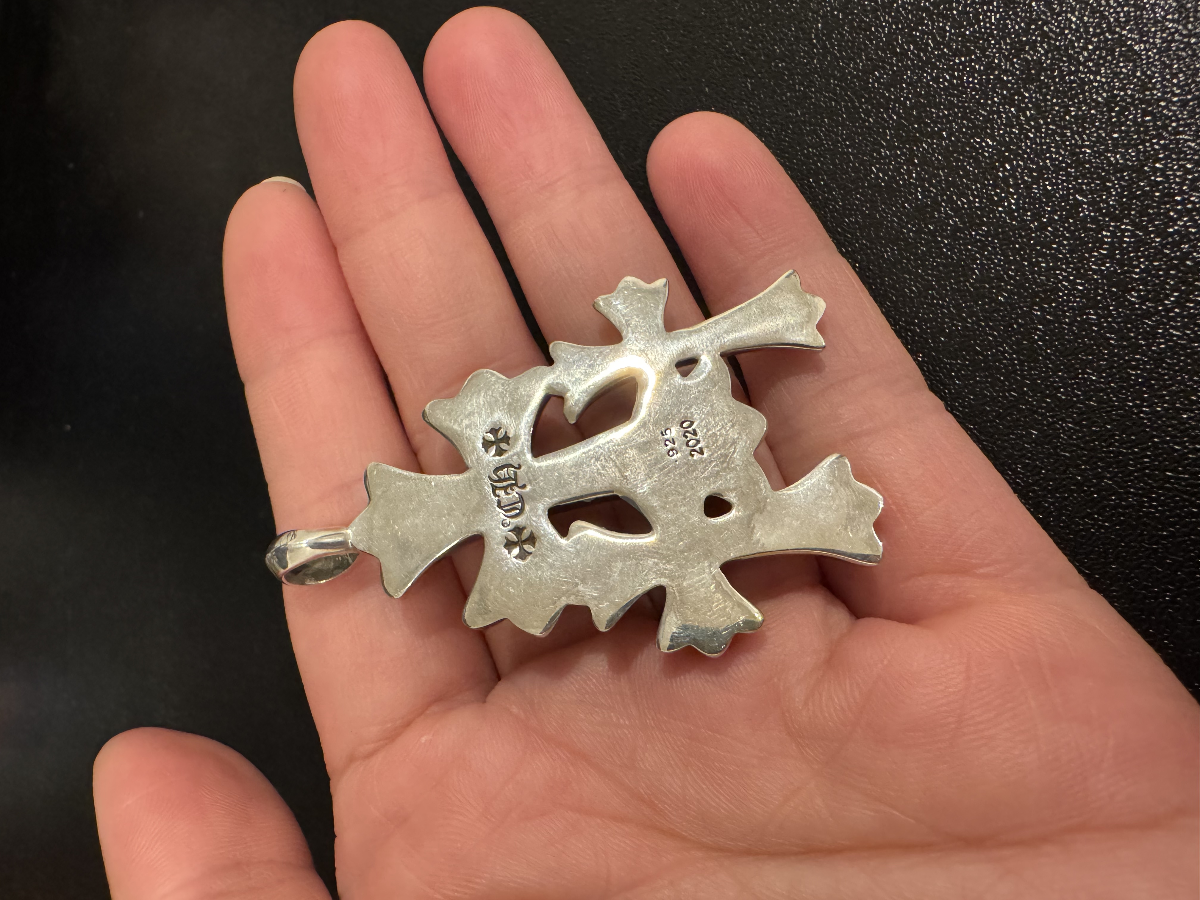 Chrome Hearts Cross Ring - Gothic 925 Sterling Silver Jewelry | David Studio