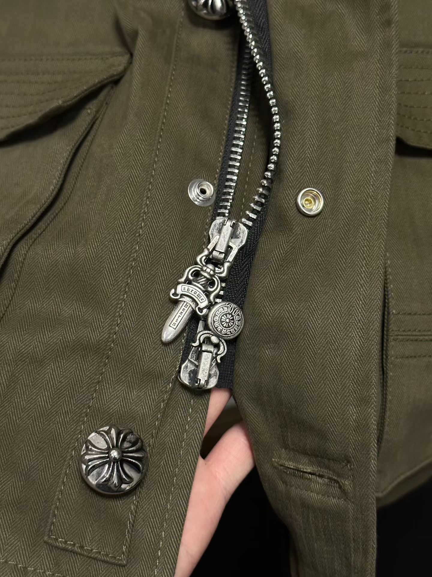 Chrome Hearts Cross Ring - Gothic 925 Sterling Silver Jewelry | David Studio