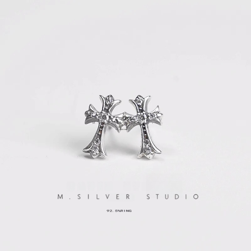 Chrome Hearts Cross Ring - Gothic 925 Sterling Silver Jewelry | David Studio