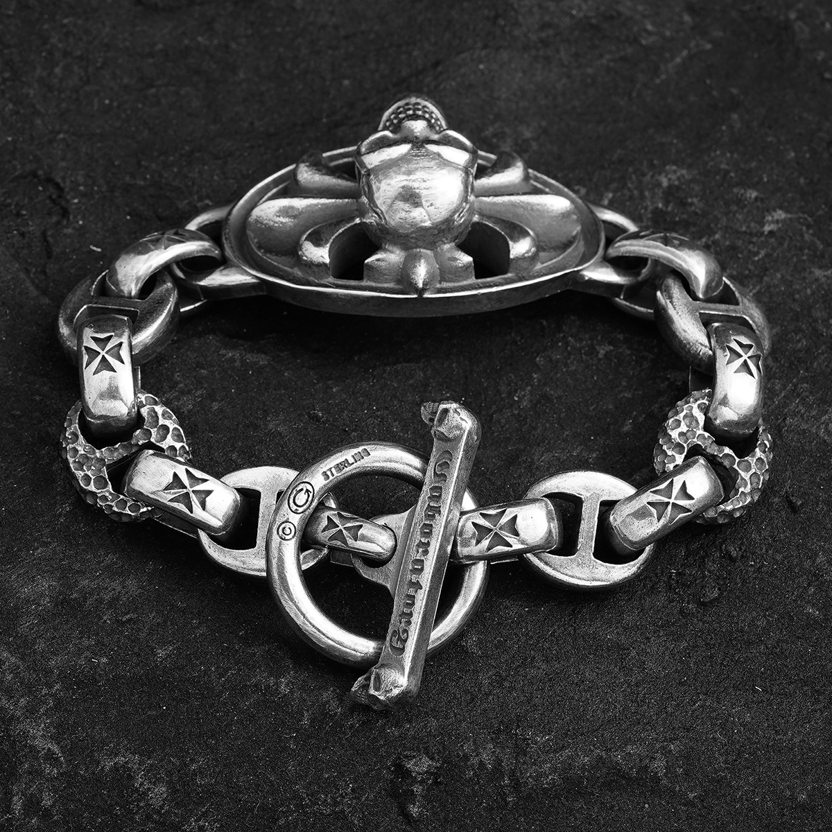 Chrome Hearts Cross Ring - Gothic 925 Sterling Silver Jewelry | David Studio